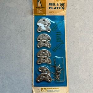 Vintage Heel Toe Plates by Woolworths